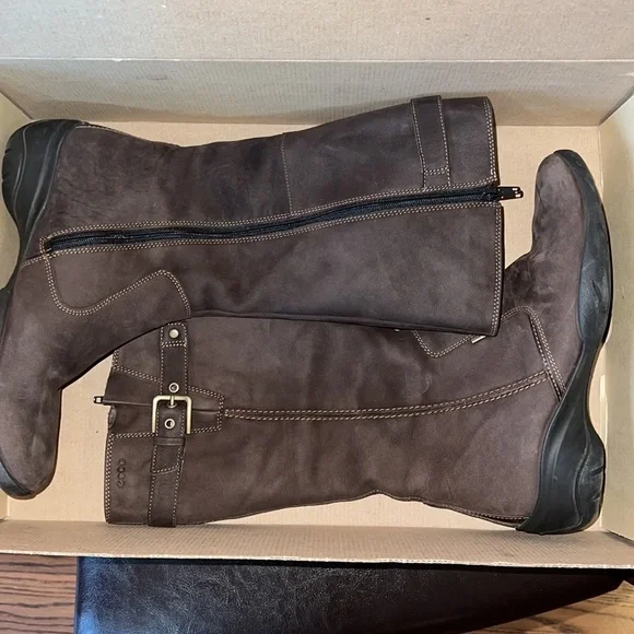 Ecco Gortex Leather Boot Size 39 (8/8.5) - Picture 1 of 12